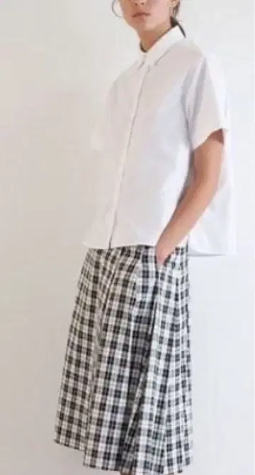 마가렛호웰 타탄 체크 퀼트 스커트 62,640엔