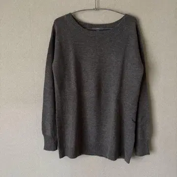 택 포함 새상품 UNIQLO 캐시미어 블렌드 튜닉 그레이
