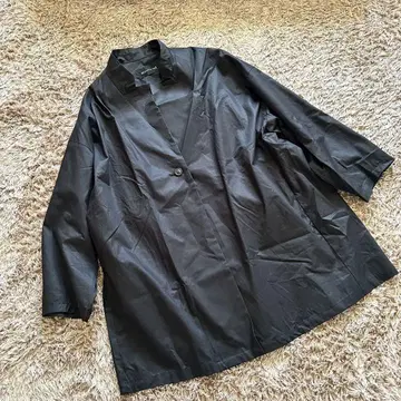 mizuiro ind 미즈이로 인드 스탠드 카라 와이드 자켓 블랙