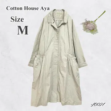 코튼 하우스 아야 코튼 린넨 코트 M 내추럴 계열