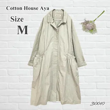 코튼 하우스 아야 코튼 린넨 코트 M 내추럴 계열