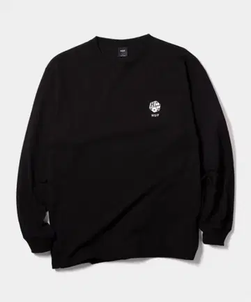 HUF 블랙 롱 슬리브 티셔츠