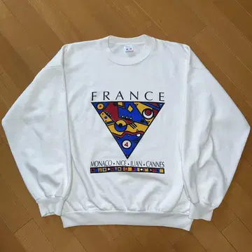 80s 90s 프랑스제 수베니어 맨투맨 남프랑스