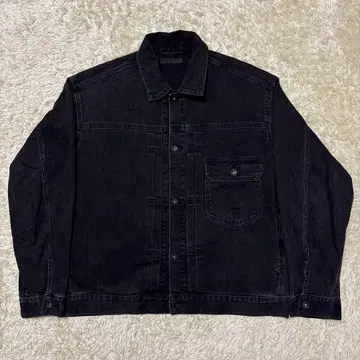 인기 모델! UNIQLO 블랙 XL 1st type 데님 자켓