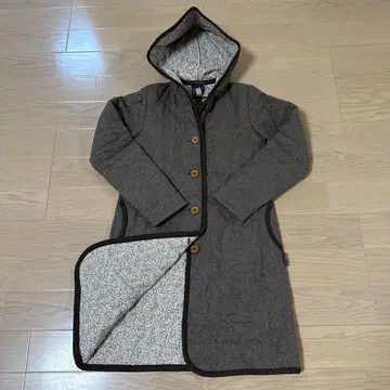 라벤햄 리버티 퀼팅 코트 울 영국제 롱 36 S 새상품급