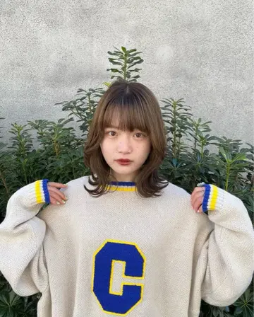 ONCILY 오버사이즈 로고 니트