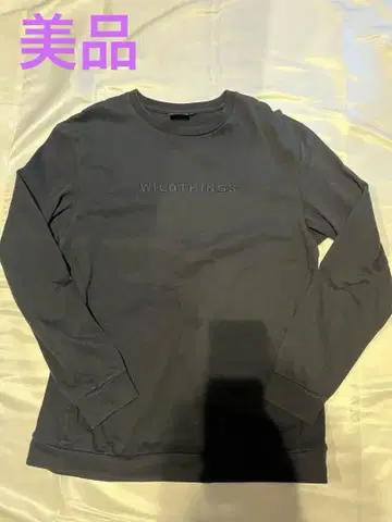WILD THINGS 와일드 띵스 롱T M 사이즈 블랙 로고