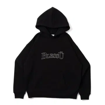 [ 레어템 ] BlessU 블랙 후드티 M 사이즈