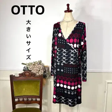 61 새상품급 빅 사이즈 OTTO 스트레치 스타일리시 원피스