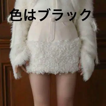 BUBBLES 푸들 미니 치마바지 화이트 아이보리