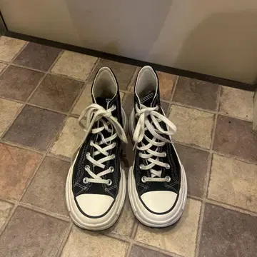 컨버스 올스타 블랙 하이컷 통굽 한국 한정판