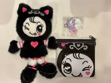 나루미야 데비리짱 흐물흐물 봉제인형 참 클리어 플랫 파우치