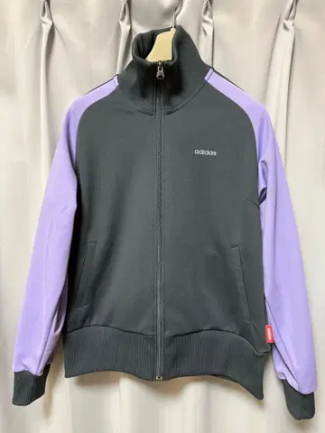 adidas 그레이 퍼플 하이넥 저지 L 여성용