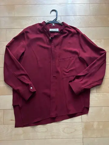 CULLNI 버건디 긴팔 셔츠