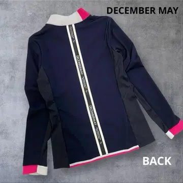 DECEMBER MAY 백 테이프 로고 모크넥 셔츠 S