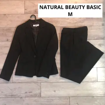 NATURAL BEAUTY BASIC 수트 셋업 상하의 M