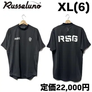 러셀노 RSG 로고 하이넥 숏 슬리브 모크넥 블랙 6
