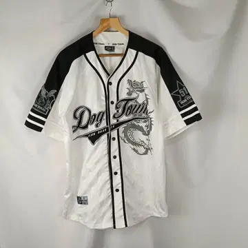 90s DOGTOWN 베이스볼 셔츠 게임 셔츠 XL B3782
