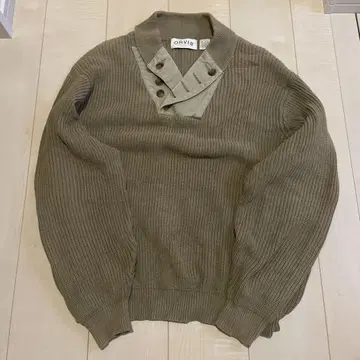 ORVIS 숄카라 두툼한 코튼 니트 엘보 패치