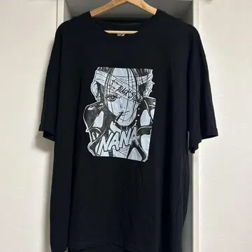 NANA 캐릭터 티셔츠 2XL 블랙