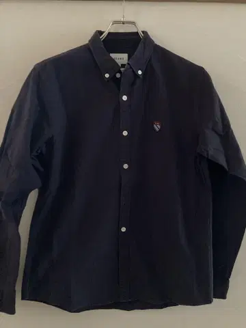 BEAMS 긴팔 셔츠 네이비 S