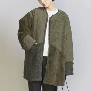 유나이티드 애로우즈 별주 패치워크 퀼팅 밀리터리 자켓