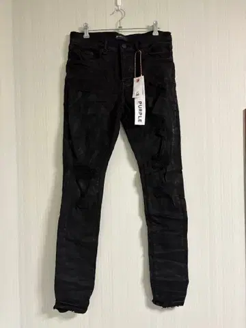 정품 PURPLE BRAND OIL SPILL 스키니 데님 30