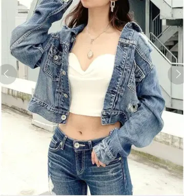 GYDA 제이 리오셀 데미지 숏 데님 자켓 G