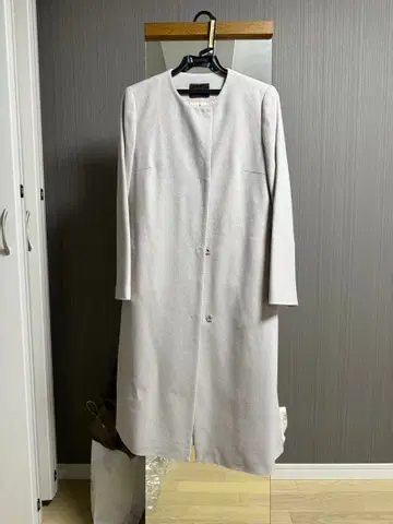 TOMORROWLAND 캐시미어 100% 노 칼라 코트