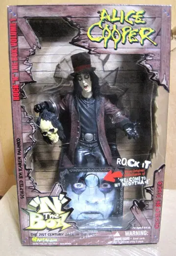 ALICE COOPER 락 인 더 박스 피규어 레어