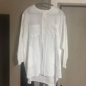 노카라 거즈 셔츠