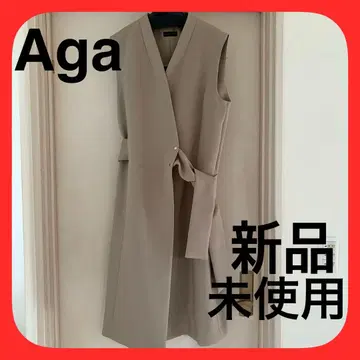 야마다 스콧 클럽 Aga 베이지 베스트 미사용 새상품