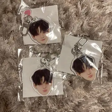 Treasure 얼굴 아크릴 키링 요시 요시 희로애락 세트