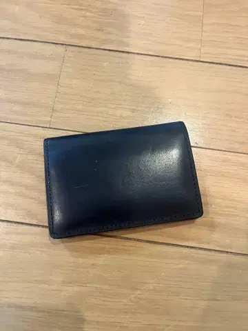 GANZO 네이비 컬러 가죽 명함지갑 코도반