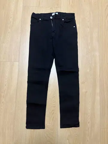 COHINA 데님 블랙 스키니 레귤러 S