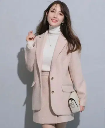 아푸와이저 리셰 트위드 싱글 버튼 자켓