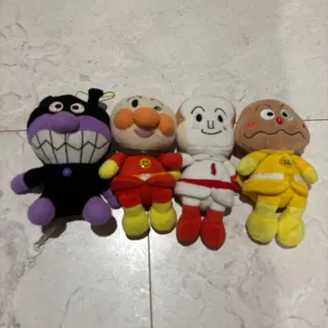 호빵맨 봉제 인형 4체 세트