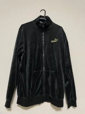 PUMA 벨로아 트랙 자켓 블랙