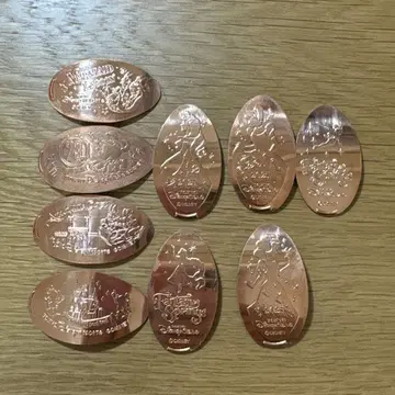 디즈니 캐릭터 조각 메달 세트 9개