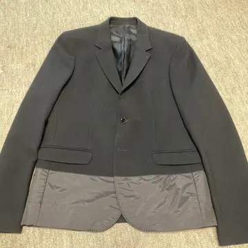 블랙 울 테일러드 자켓