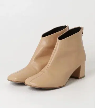 새상품급 MOHI 숏부츠 백지퍼 부티 소가죽 베이지