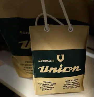 Union 토트백 베이지 그린