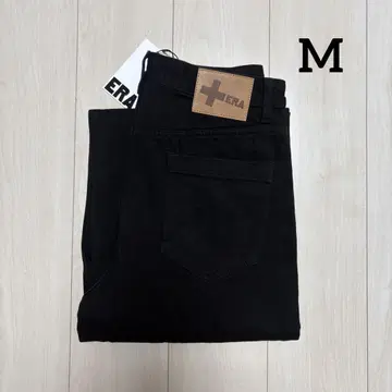 ERA 블랙 데님 와이드 팬츠