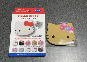 헬로키티 페이스 캔뱃지 HELLO KITTY 일광화상