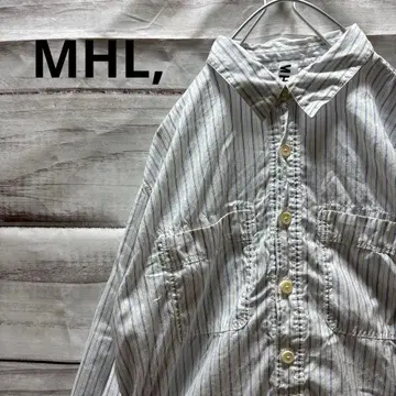 MHL, 스트라이프 패턴 풀오버 셔츠 인기 스테디셀러 심플 M