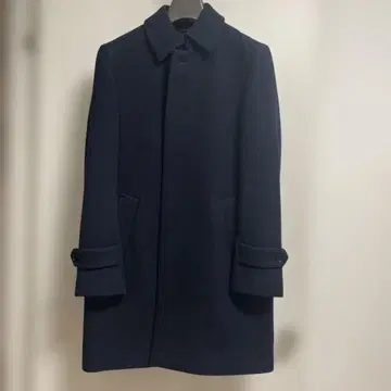 조셉옴므 코트 네이비 울 캐시미어 혼방