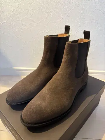 [ 미사용품 ] DOUCALS 브라운 스웨이드 부츠 26cm