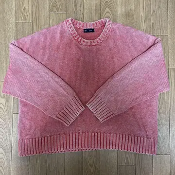 GAP 릴랙스 크루넥 스웨터 핑크 XL