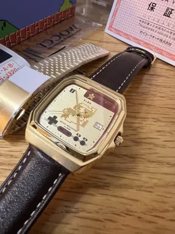 [ 레어 ] ALBA 슈퍼 마리오 SEIKO 세이코 알바 패미컴