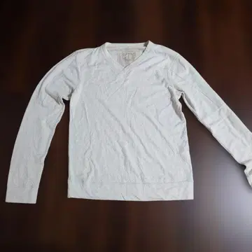 마리떼 프랑소와 저버 V넥 긴팔 티셔츠 L 베이지 핑크 디자인